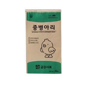 금강사료 중병아리 사료 산란 닭모이 산란닭 20kg, 1개