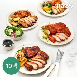 랠리 소스 닭다리살 100g 4종 10팩, 선택:매콤닭갈비맛 10팩, 10개