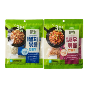 풀무원 3분간편 통영멸치볶음 만들기 (220g)+3분간편 보리새우볶음 만들기 (140g), 1개