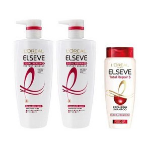 로레알파리 토탈리페어 5 트리트먼트 헤어팩 700ml x 2p + 샴푸 170ml, 1세트