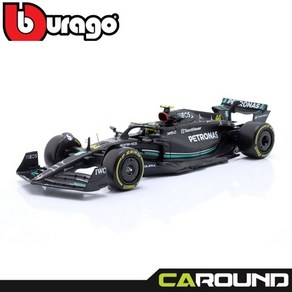 브라고 1:24 메르세데스 AMG 페트로나스 F1 W14 No.44 2023 시즌 - 루이스 해밀턴 (아크릴 케이스 포함)