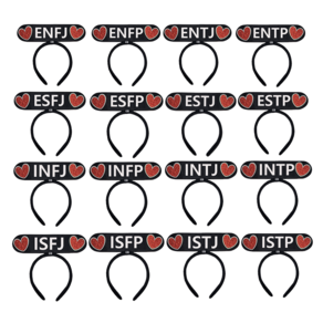 MBTI 머리띠 양면 16개 한세트 생일 인생네컷 소품