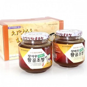 장바우치악산 황골엿 조청(1kg X 2개) / 국산 100%(쌀+옥수수+맥아) 100년 전통 대한민국 식품명인 제70호 김명자