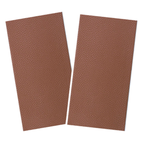 원하는대로 잘라쓰는 소형 무지 가죽 수선패치 10x20cm, 2개, 연갈색(라이트 브라운)