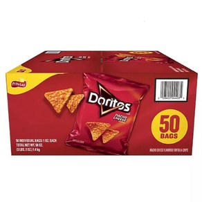 [미국]도리토스 나초 치즈 50개입x28g Fito-Lay Doitos Nacho Cheese, 1g, 1개