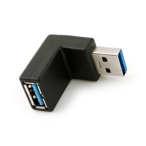 Coms USB 3.0 젠더 SP939/연장(M/F)/꺽임형/상향 90도 변환젠더/기타-기타 변환젠더