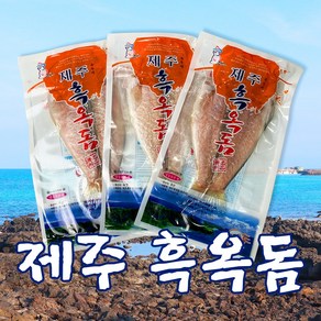 제주 흑옥돔 3마리 반건조 손질 제주도 특산품, 반건조 흑옥돔(대)230g~270g 3마리, 3개