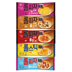 한성 롤피자 스틱 80g 5종 각3개 콤비 불고기 치즈 고구마치즈 불닭 냉동 한입피자 간식