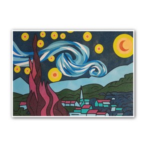 [꼬메빔보]데코샌드아트 명화 12종(소), 별이빛나는밤(소), 1개