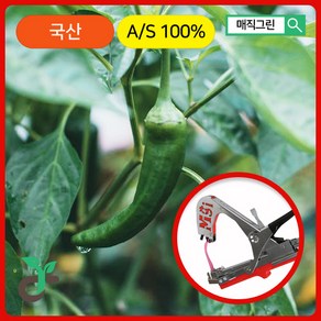 매직그린 원예용 농업용 결속기 <국산 A/S 100%보장> 농장물 결속 포도 블루베리 가지 고추 오이 토마토 끈 지지대