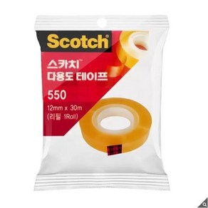 스카치 다용도 테이프 리필 550 12mm x 30m, 5개