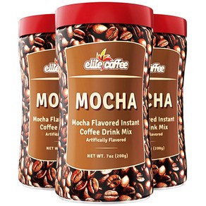 Elite 엘리트 인스턴트 퓨어 모카커피 (200g) 3개 Instant Coffee Mocha 이스라엘커피, 200g, 1개입