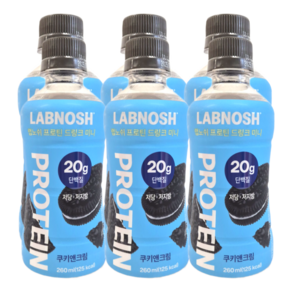 랩노쉬 프로틴드링크 미니 단백질 프로틴 드링크 쿠키앤크림맛 쿠앤크맛, 6개, 260ml