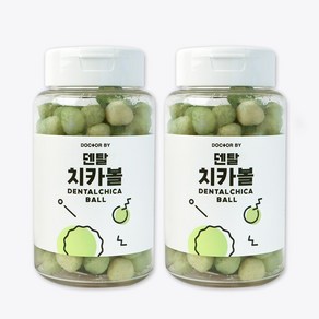 닥터바이 덴탈치카볼 강아지 간식 치태 입냄새 완화, 치즈, 25g, 2세트