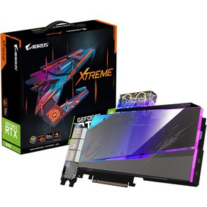 고사양 GIGABYTE AORUS GeFoce RTX 3090 Xteme WATERFORCE WB 24G 그래픽 카드 워터블럭 냉각 시스템 24GB 384비트 GDDR6X GV