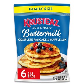 Kusteaz 컴플리트 버터밀크 팬케이크 믹스 2.3kg (6개 팩), 6개