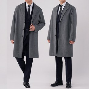 팀스핏 남성용 M~3XL 4컬러 울 오버핏 싱글코트 빅사이즈