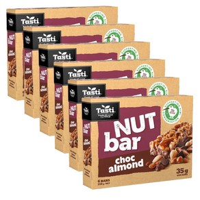 Tasti NUT Ba 테스티넛바 초코아몬드 에너지바, 6개, 210g