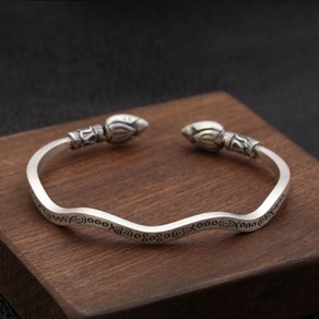 MINISHELL 순은 실버 S925 은 뱅글 BANGLE 팔찌 4mm 선물 연못 물고기