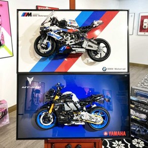 BMW M1000RR 야마하 레고 테크닉 바이크 벽걸이 액자 인테리어 장식 포스터, 1개, 2. 40x70cm 야마하