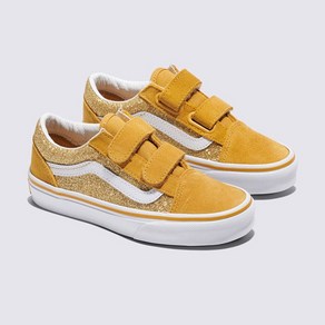 반스 VN000CYDDFC VANS 키즈 글리터 Old Skool 올드스쿨 V 체크 아동 키즈 스니커즈 캔버스화