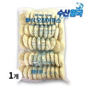 수산왕국 오징어까스 50개입 대용량 업소용 에어프라이어 튀김, 1개, 2.5kg