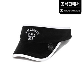 와이드앵글 공식 여성 WG 라인 테리지 썬캡 WWU23C01Z1 (정상가:59 000), Black, 1개