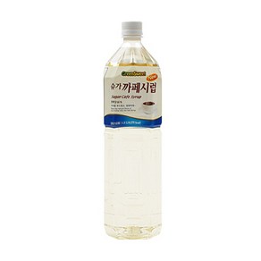 청정원 카페시럽화이트 1.5L (6개1박스)+DY시럽펌프, 5개