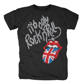 ROCKPANDA Rolling Stones Rock N Roll UK Tongue 반팔티