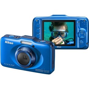 Nikon COOLPIX S31 10.1MP 방수 디지털카메라 720p HD 비디오 블루 OLD MODEL, Blue