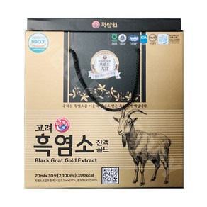 정삼원 고려흑염소진액 골드, 30개, 70ml