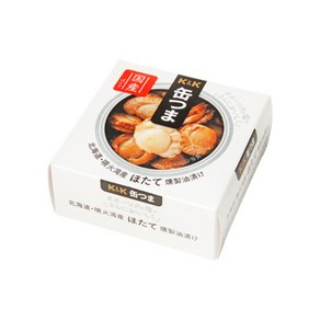 K&K 일본 통조림 고쿠부 간쓰마 홋카이도 가리비 훈제유 절임 1캔 55g, 1개