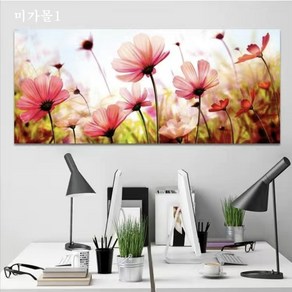 보석자수 DIY 비즈십자수 구슬큐빅 자수 코스모스꽃밭 120x50cm