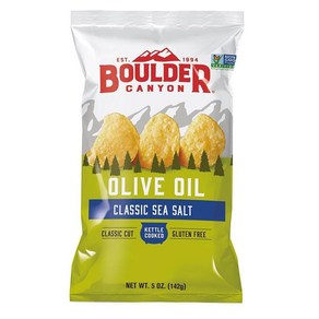 Boulde Canyon 볼더 캐년 올리브 오일 클래식 씨 솔트 크리스프, 142g, 2개