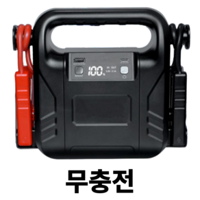 12V차량용점프스타터 대용량 차량배터리점프 점프스타터, 12V 모든 차량, 28000mAh, 1개