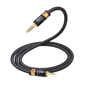 하이엔드 OCC HiFi 오디오 케이블 이중 차폐 금도금 스테레오 헤드폰 오디오 케이블용 3.5mm-4.4mm 3.5mm 수-4.4mm 수, 01 3.5 to 4.4 Cable_02 1.5m, 01 3.5 to 4.4 Cable_02 1.5m