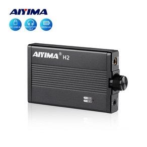 AIYIMA H2 휴대용 헤드폰 앰프 하이파이 이어폰 앰프 DAC PCM 384khz/32bit DSD 256 디코딩 AUX Balanced 3.5/4.4MM 출력