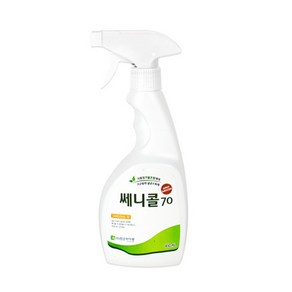 (주)한손하이젠 쎄니콜 70 살균소독제 인체무해 발효알콜, 1개, 450ml