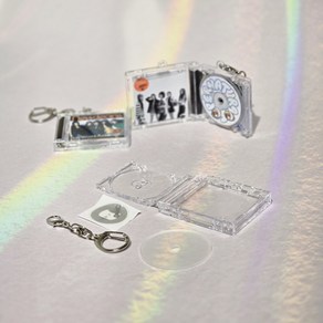 미니 CD 키링(NFC), 투명, 1세트