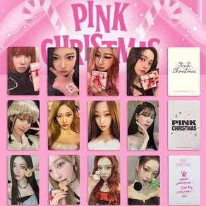 국내출고 에스파 AESPA 포카 PINK CHRISTMAS 핑크 크리스마스 굿즈 SM 특전 포토카드 12장