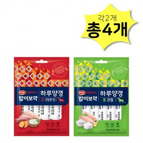 밥이보약 DOG 하루양갱56g (8g x 7개입) 건강한장&관절 각2개(총28개입) 혼합 강아지간식, 8g, 4팩