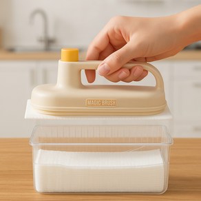 풀라이프 원터치 청소포 홀더 물걸레 정전기 청소포 물티슈 밀대걸레 아파트 베란다 유리창 창문 청소, 세트(본품+청소포100매), 1개