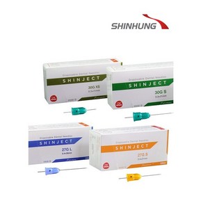 신흥 치과용 주사침 신젝트(SHINJECT)일회용 1BOX/100개, 30G L 25MM, 1개