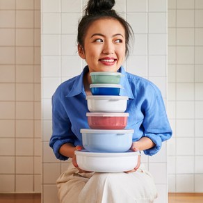 네덜란드 메팔 루미나 PP밀폐용기 5종 택1 냉동밥보관 냉장고 수납정리, 노르딕 화이트 250ml, 1개