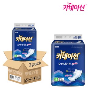 카네이션 속기저귀 오버나이트 6회 28매 2팩