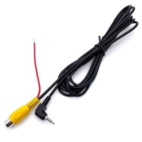 1PCS 후면보기 카메라 연결 케이블 RCA 2.5mm AV 변환기 케이블 자동차 후면보기 역방향 주차 카메라 자동, 1개
