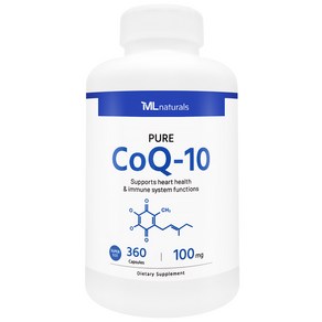 [미국빠른직구] 신제품 마이라이프 내추럴스 코큐텐 CoQ-10 100mg (수퍼사이즈), 1개, 360정