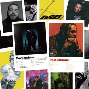 포스트말론 힙합 인테리어포스터 사진액자 Post Malone 포스터액자, 20, A4 사이즈, 포스터만 구매