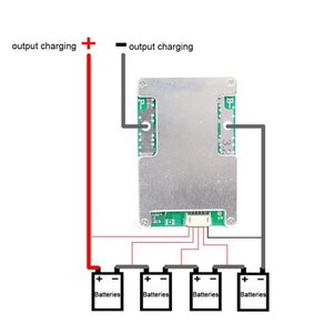 리튬 다리미 인산염 배터리 충전기 보호 보드 po4 용 4S 12.8V 120A BMS, 1개, 1개입