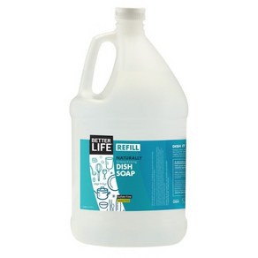 [해외]Bette Life Sulfate Fee Dish Soap Tough on Gease & Gentle on Hands Lemon Mint 베러라이프 디쉬 솝 레몬 민트, 1개, 3.8kg